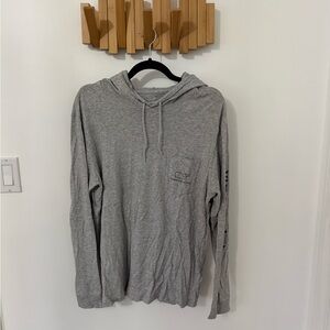 Men’s Vineyard Vines Gray Hooded Sweatshirt, Size S